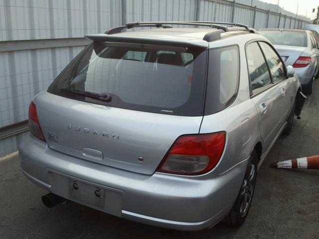 JF1GG29642G818862 - 2002 SUBARU IMPREZA WR SILVER photo 4