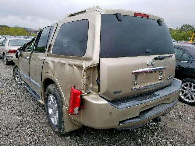 5N3AA08AX5N812854 - 2005 INFINITI QX56 TAN photo 3