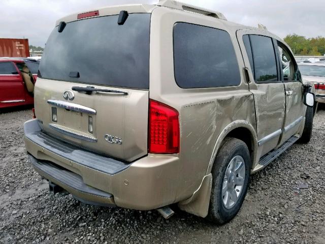 5N3AA08AX5N812854 - 2005 INFINITI QX56 TAN photo 4