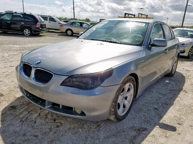 WBANE53576CK82363 - 2006 BMW 525 I SILVER photo 2