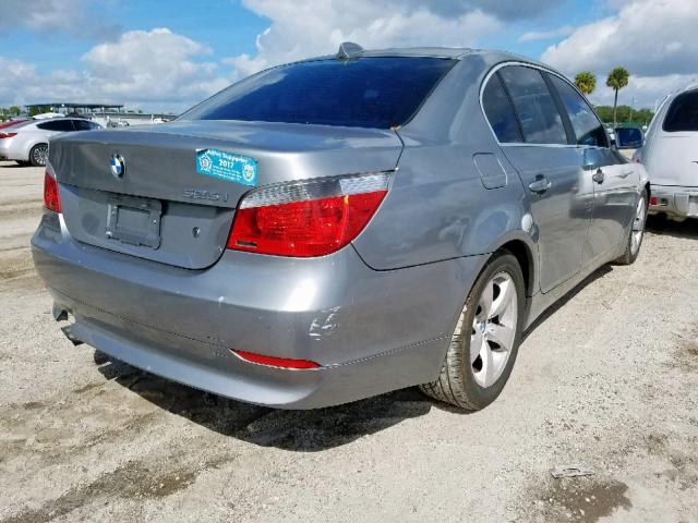 WBANE53576CK82363 - 2006 BMW 525 I SILVER photo 4