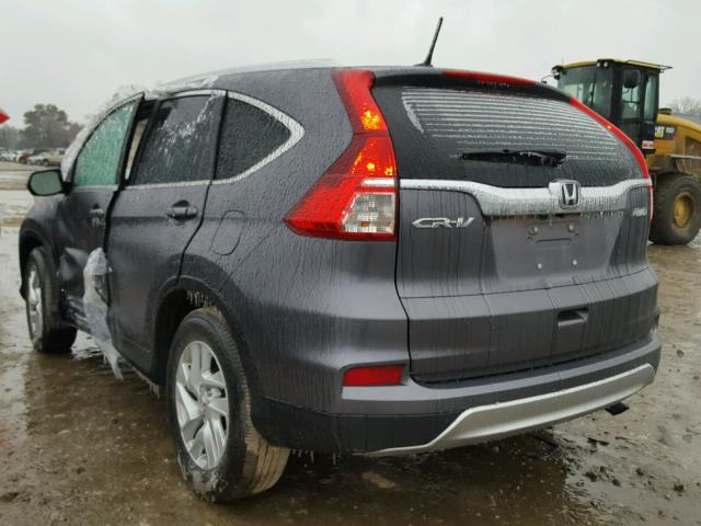 5J6RM4H79GL074749 - 2016 HONDA CR-V EXL GRAY photo 3