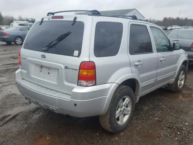 1FMCU96H16KC00395 - 2006 FORD ESCAPE HEV GRAY photo 4