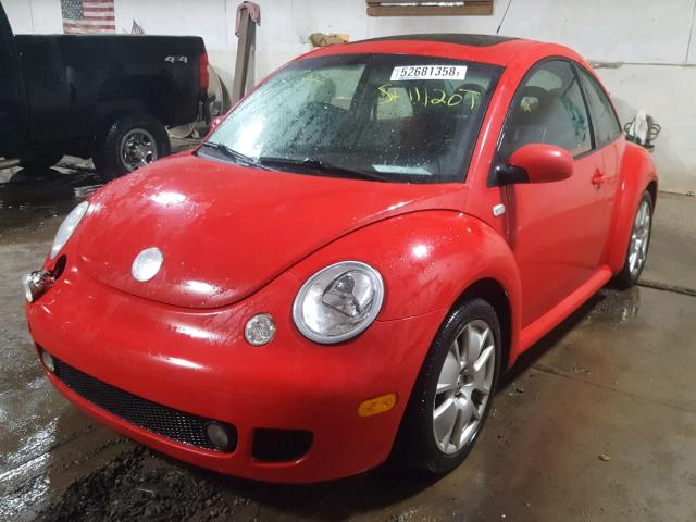 3VWFE21C32M430800 - 2002 VOLKSWAGEN NEW BEETLE 红色 照片 2