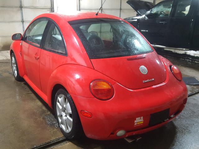 3VWFE21C32M430800 - 2002 VOLKSWAGEN NEW BEETLE 红色 照片 3