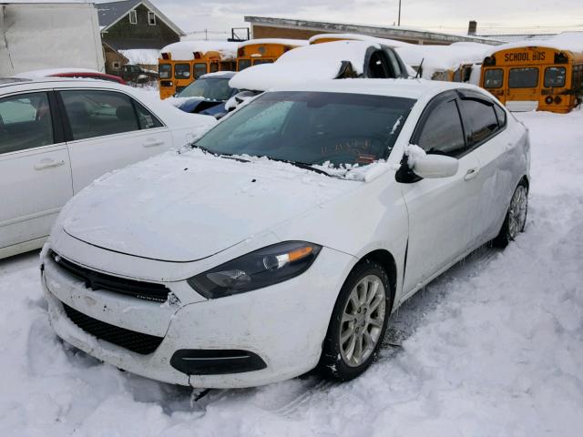 1C3CDFBB4GD605987 - 2016 DODGE DART SXT WHITE photo 2