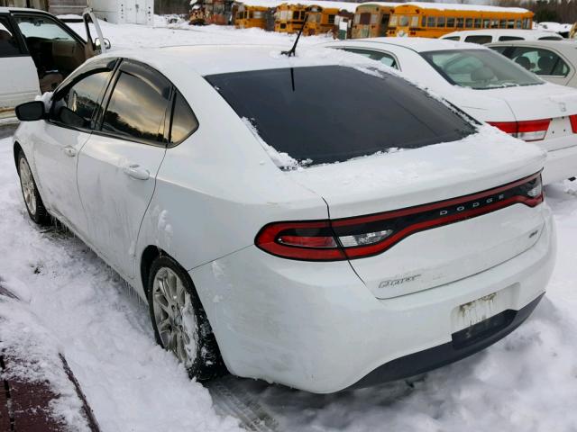 1C3CDFBB4GD605987 - 2016 DODGE DART SXT WHITE photo 3