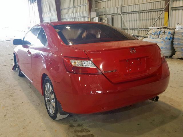 2HGFG1B84AH511563 - 2010 HONDA CIVIC EX RED photo 3