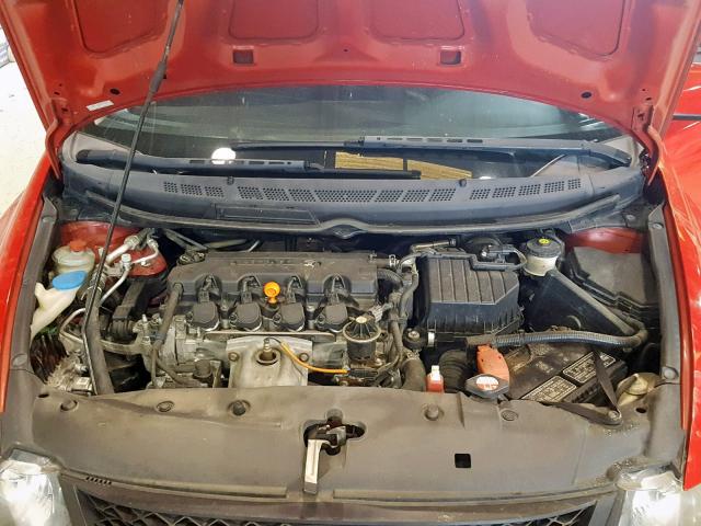 2HGFG1B84AH511563 - 2010 HONDA CIVIC EX RED photo 7