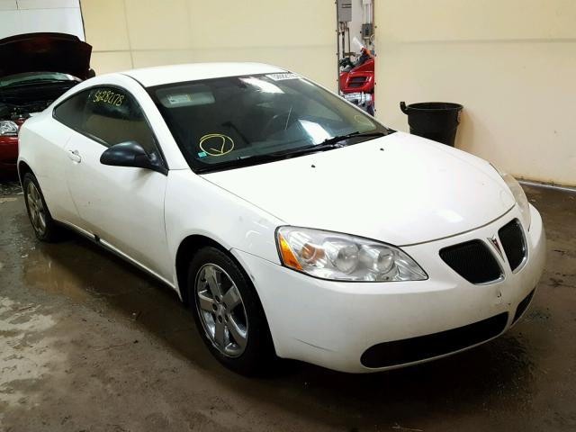 1G2ZH17N574229255 - 2007 PONTIAC G6 GT WHITE photo 1