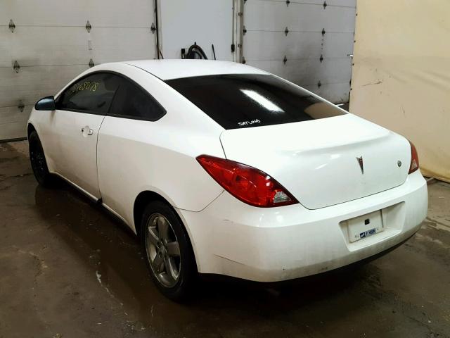 1G2ZH17N574229255 - 2007 PONTIAC G6 GT WHITE photo 3