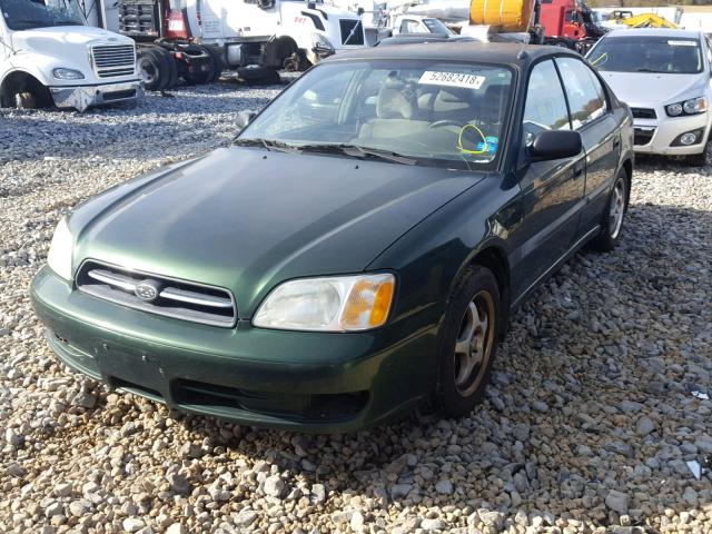 4S3BE635627204395 - 2002 SUBARU LEGACY L GREEN photo 2