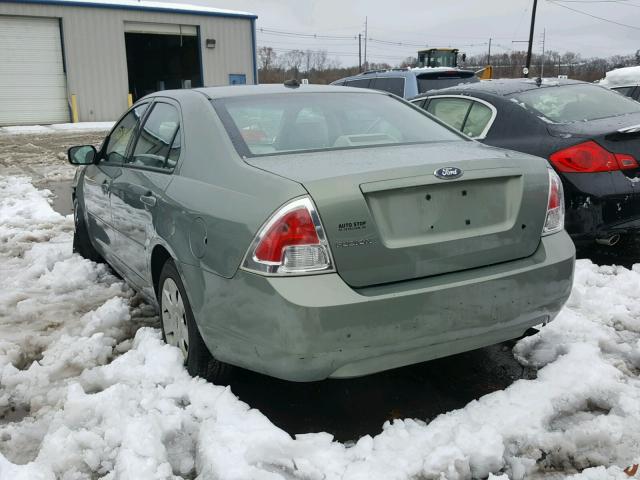 3FAHP06Z48R167824 - 2008 FORD FUSION S GREEN photo 3