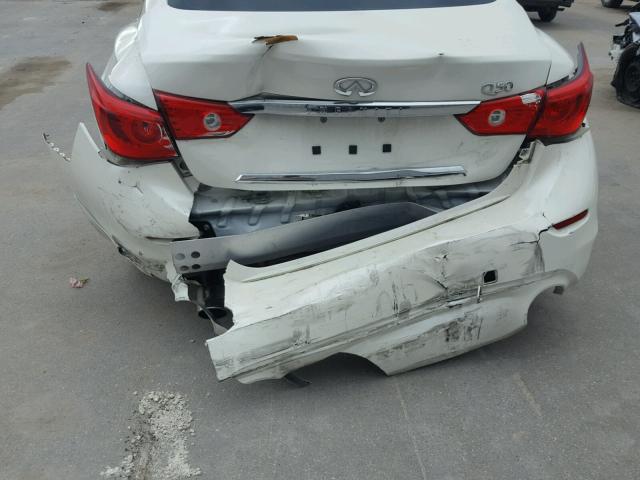 JN1CV7AP1GM203116 - 2016 INFINITI Q50 BASE WHITE photo 9