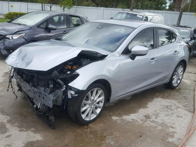 3MZBN1L76HM142710 - 2017 MAZDA 3 TOURING SILVER photo 2