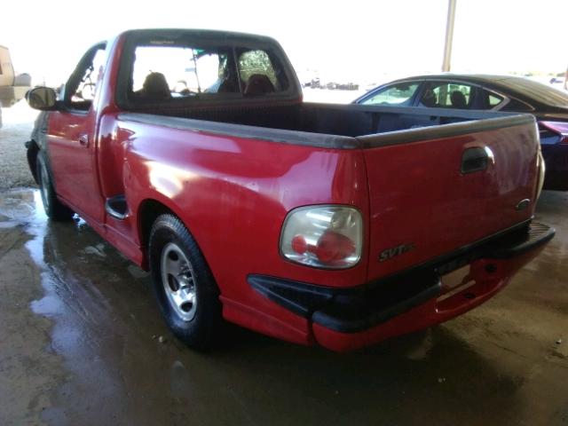 2FTZF07371CA67064 - 2001 FORD F150 SVT L RED photo 3