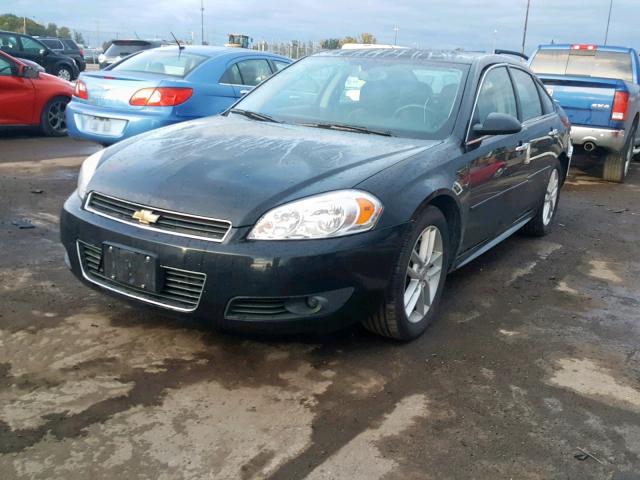 2G1WC5EM2B1233324 - 2011 CHEVROLET IMPALA LTZ BLACK photo 2