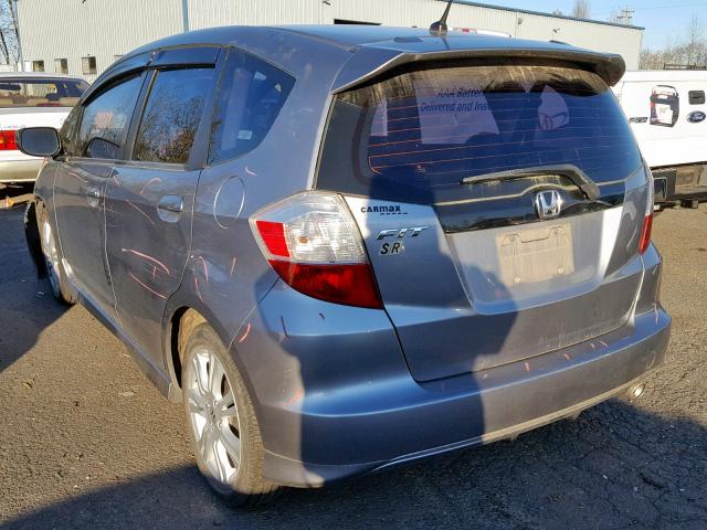 JHMGE884X9C003925 - 2009 HONDA FIT SPORT SILVER photo 3