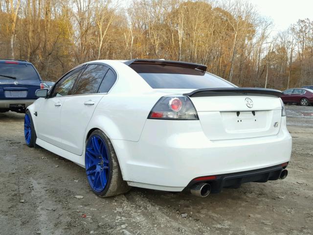 6G2EC57Y49L202168 - 2009 PONTIAC G8 GT WHITE photo 3