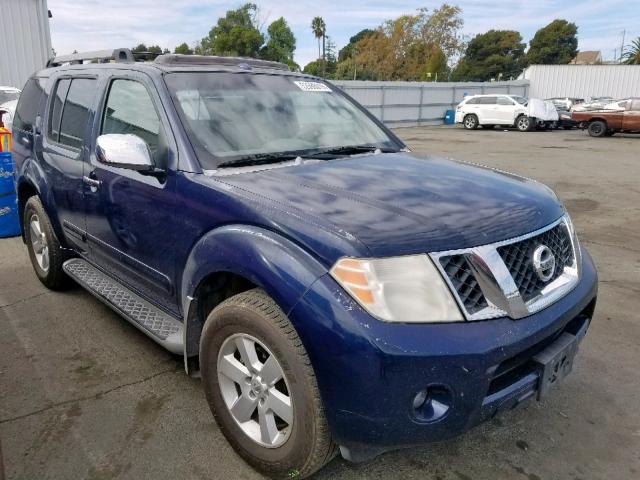 5N1AR18U98C606376 - 2008 NISSAN PATHFINDER BLUE photo 1