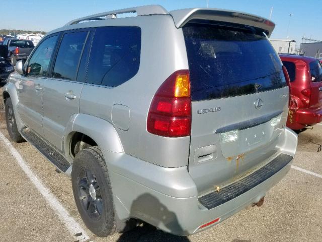 JTJBT20X830014061 - 2003 LEXUS GX 470 SILVER photo 3