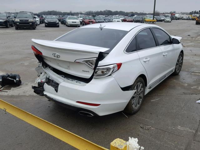 5NPE34AF4HH495079 - 2017 HYUNDAI SONATA SPO WHITE photo 4