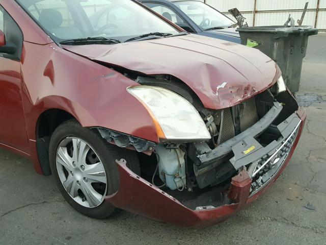 3N1AB61E07L627275 - 2007 NISSAN SENTRA 2.0 RED photo 9