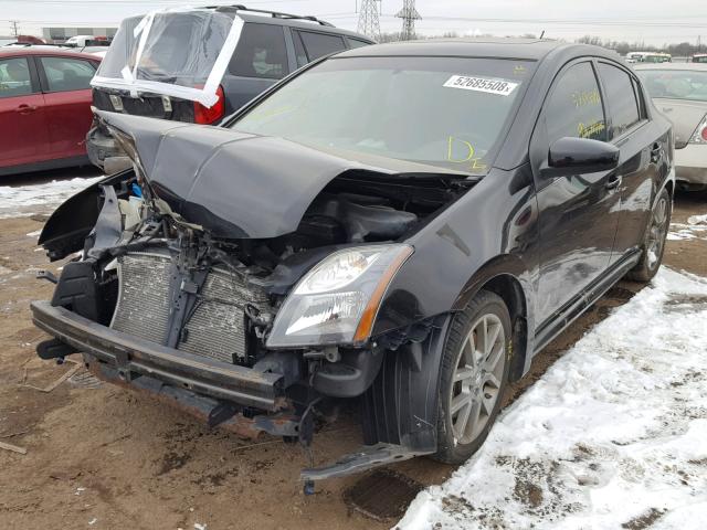 3N1CB6AP0BL645679 - 2011 NISSAN SENTRA SE- BLACK photo 2