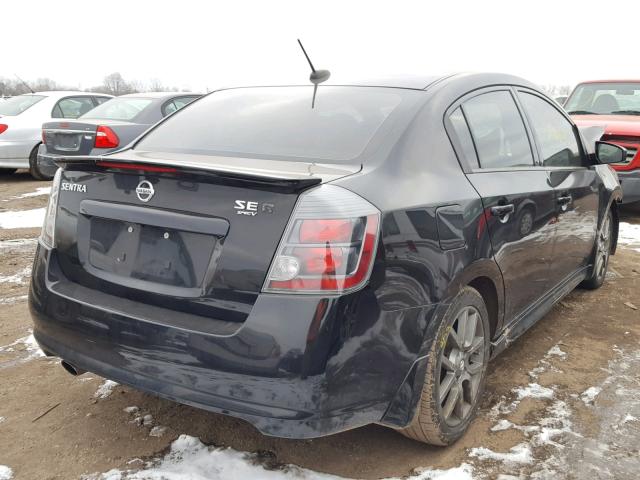 3N1CB6AP0BL645679 - 2011 NISSAN SENTRA SE- BLACK photo 4