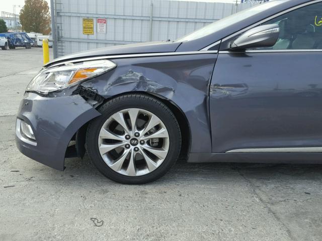 KMHFG4JG1CA128265 - 2012 HYUNDAI AZERA GRAY photo 9