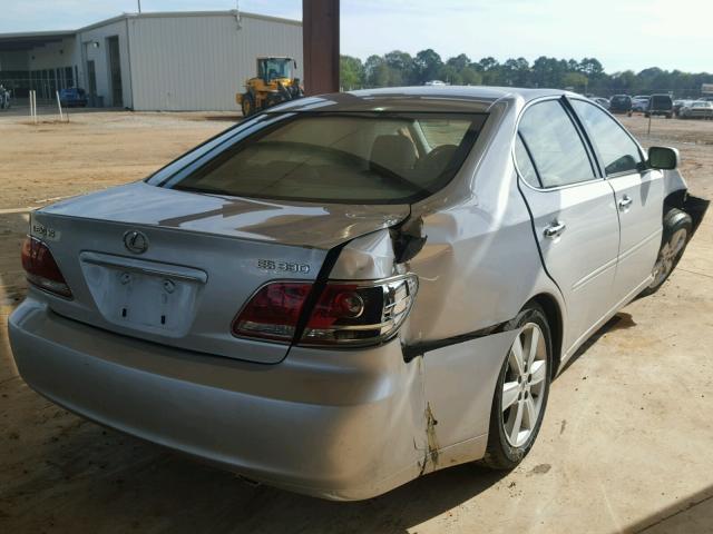 JTHBA30G955123535 - 2005 LEXUS ES 330 SILVER photo 4