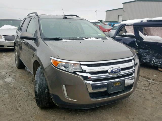 2FMDK4JC6DBB74067 - 2013 FORD EDGE SEL GRAY photo 1