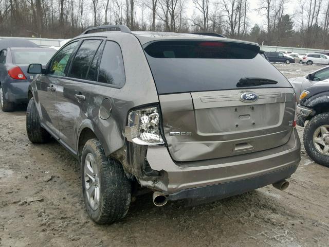 2FMDK4JC6DBB74067 - 2013 FORD EDGE SEL GRAY photo 3