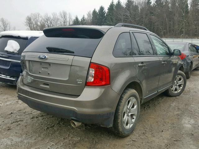 2FMDK4JC6DBB74067 - 2013 FORD EDGE SEL GRAY photo 4