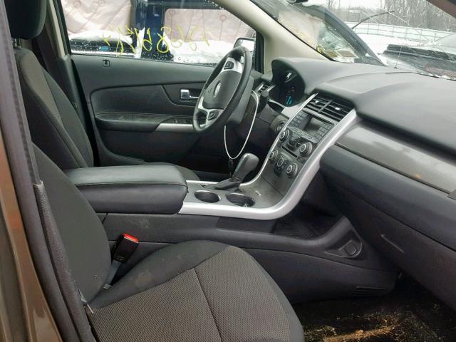 2FMDK4JC6DBB74067 - 2013 FORD EDGE SEL GRAY photo 5