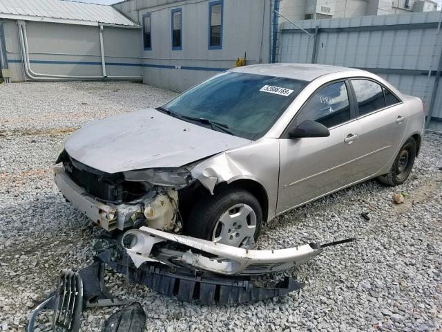 1G2ZF55B064171026 - 2006 PONTIAC G6 SE SILVER photo 2