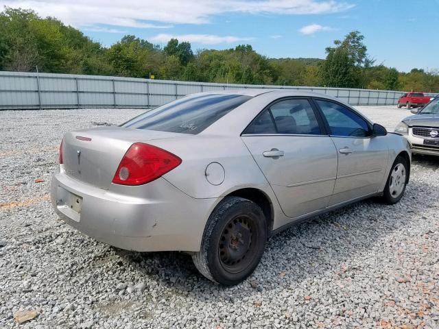 1G2ZF55B064171026 - 2006 PONTIAC G6 SE SILVER photo 4