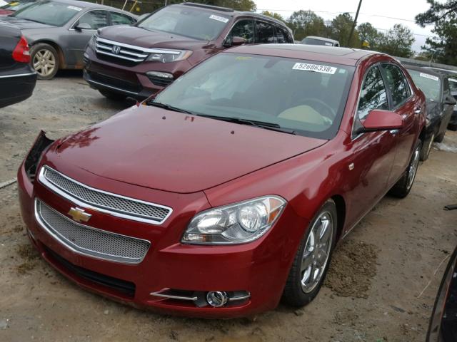 1G1ZK57B48F288581 - 2008 CHEVROLET MALIBU LTZ RED photo 2