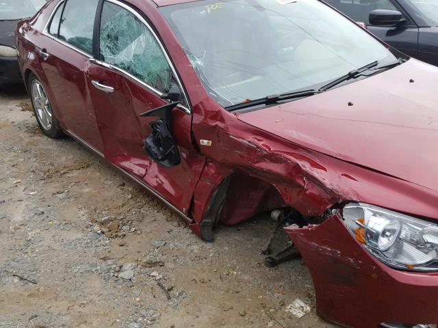 1G1ZK57B48F288581 - 2008 CHEVROLET MALIBU LTZ RED photo 9