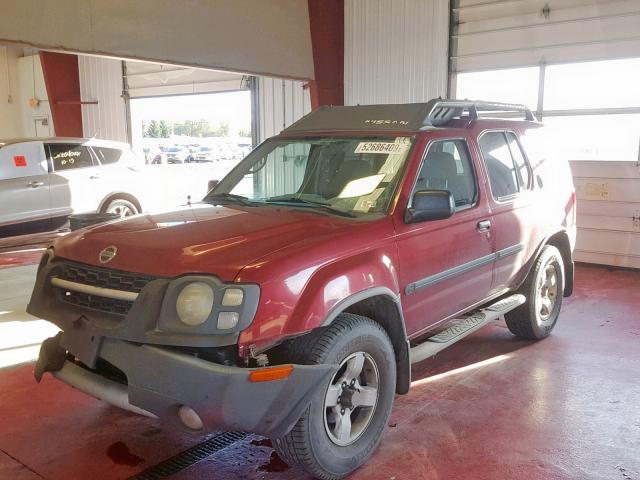 5N1ED28Y94C611919 - 2004 NISSAN XTERRA XE BURGUNDY photo 2