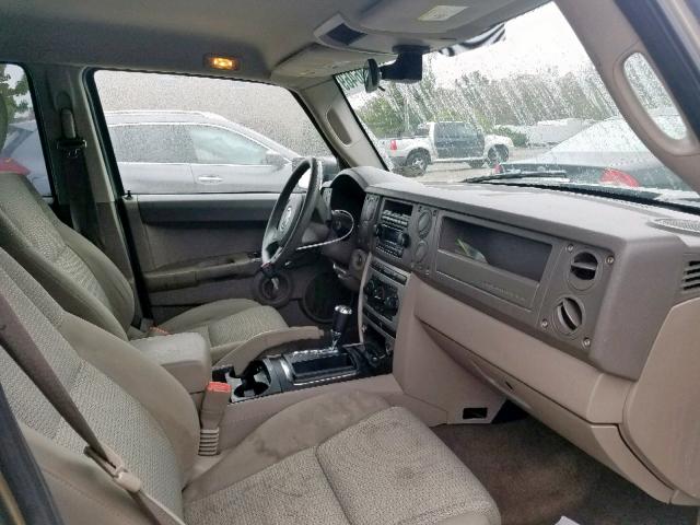 1J8HG48K46C235383 - 2006 JEEP COMMANDER მწვანე ფოტო 5