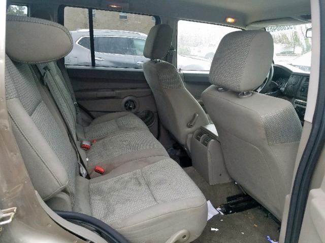 1J8HG48K46C235383 - 2006 JEEP COMMANDER მწვანე ფოტო 6