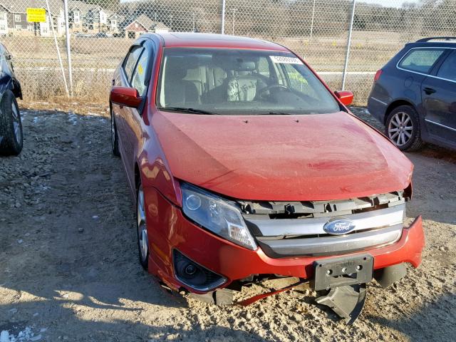 3FAHP0KC1BR133137 - 2011 FORD FUSION SPO RED photo 1