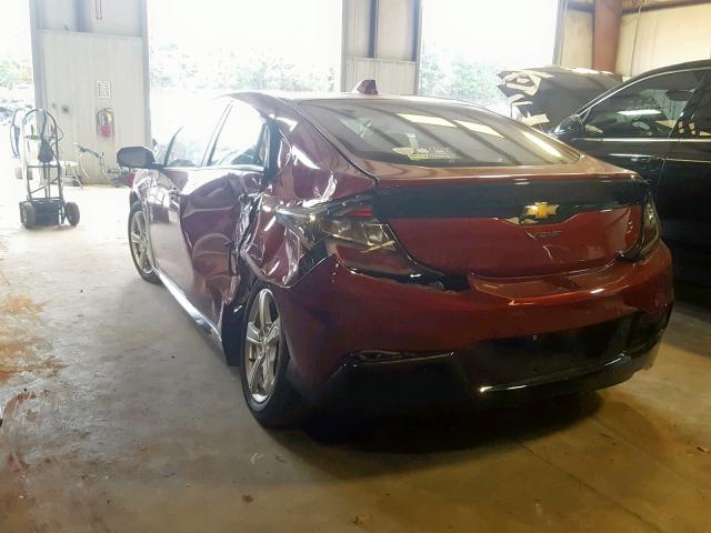 1G1RA6S51HU176245 - 2017 CHEVROLET VOLT LT RED photo 3