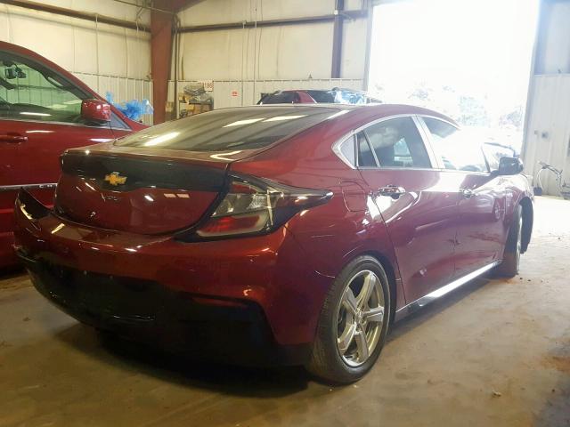 1G1RA6S51HU176245 - 2017 CHEVROLET VOLT LT RED photo 4