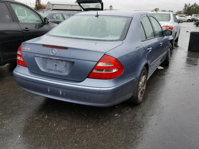 WDBUF56J86A829235 - 2006 MERCEDES-BENZ E 350 BLUE photo 4