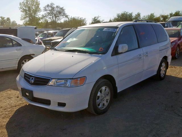 5FNRL18924B048503 - 2004 HONDA ODYSSEY EX WHITE photo 2