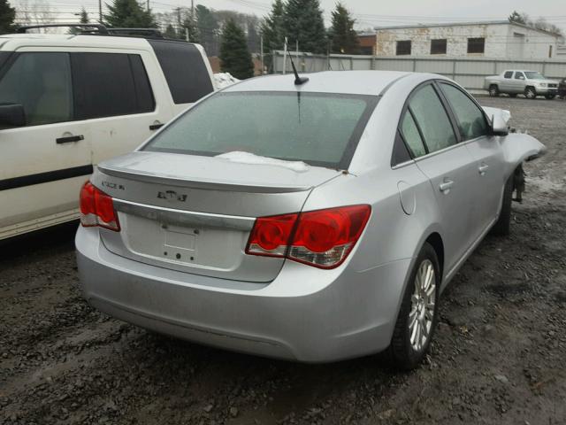 1G1PK5S98B7188562 - 2011 CHEVROLET CRUZE ECO SILVER photo 4