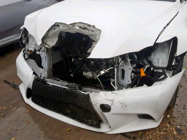 JTHBE1D20E5013724 - 2014 LEXUS IS 350 WHITE photo 9