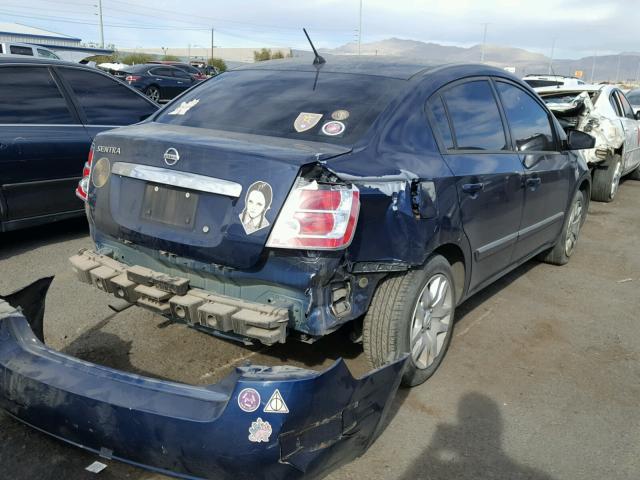 3N1AB6AP9AL605509 - 2010 NISSAN SENTRA 2.0 BLUE photo 4